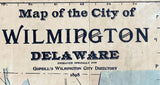 1898 Map of the City of Wilmington Delaware