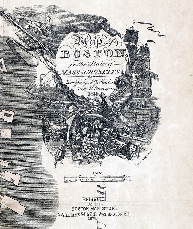 1879 Map of Boston Massachusetts