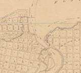 1849 Map of Ogdensburgh New York