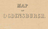 1849 Map of Ogdensburgh New York