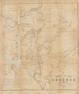 1855 Map of Concord New Hampshire