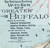 1893 Map of Buffalo New York Area