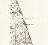 1927 Topo Map of Matanzas Florida Quadrangle
