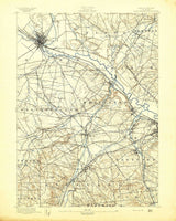 1895 Topo Map of Oriskany New York Quadrangle