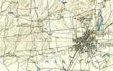 1895 Topo Map of Saratoga New York Quadrangle