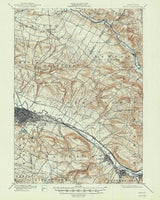 1900 Topo Map of Utica New York Quadrangle