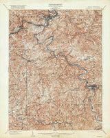 1902 Topo Map of Fairmont West Virginia Quadrangle