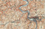 1902 Topo Map of Fairmont West Virginia Quadrangle
