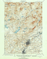 1903 Topo Map of Gloversville New York Quadrangle