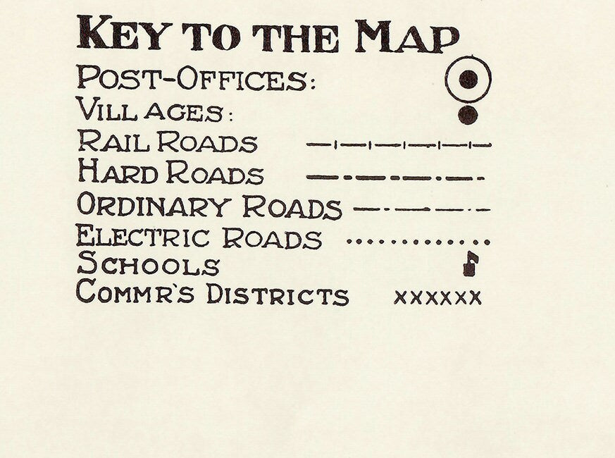 1914 Map of Duval County Florida Jacksonville