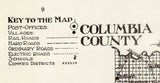 1914 Map of Columbia County Florida