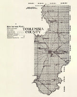 1914 Map of Columbia County Florida
