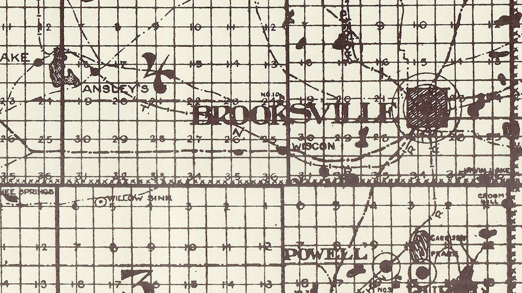 1914 Map of Hernando County Florida