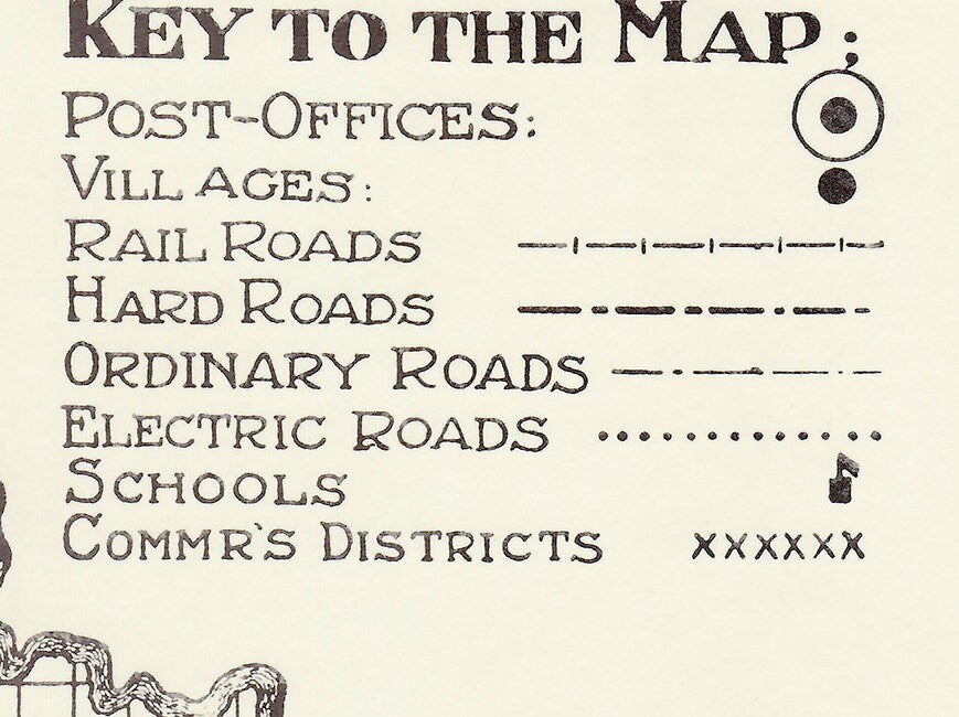 1914 Map of Suwannee County Florida