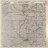 1914 Farm Line Map of Lincoln County Wisconsin
