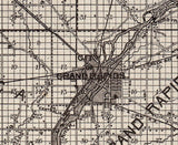 1914 Farm Line Map of Wood County Wisconsin