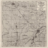 1914 Farm Line Map of Wood County Wisconsin