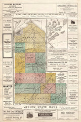 1917 Farm Line Map of Ashland County Wisconsin