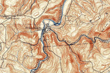 1900 Topo Map of Accident Maryland Quadrangle Deep Creek Lake