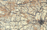 1901 Topo Map of Columbia Tennessee Maury County
