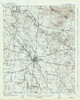 1916 Topo Map of Murfreesboro Tennessee Quadrangle