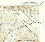 1922 Topo Map of Tionesta Pennsylvania Quadrangle