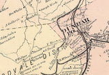 1872 Map of Dunbar Township Fayette County PA