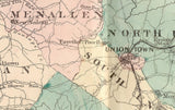 1872 Map of Fayette County PA