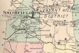 1872 Map of Georges Township Fayette County PA