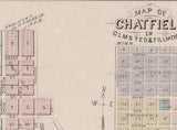 1874 Map of Caledonia & Chatfield Minnesota
