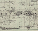 1874 Map of Dodge County Minnesota