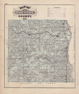 1874 Map of Houston County Minnesota