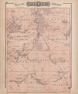 1874 Map of Steele County Minnesota