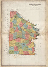 1899 Map of Greene and Washington County PA