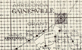 1914 Map of Alachua County Florida Gainesville