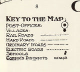 1914 Map of Clay County Florida Green Cove Springs