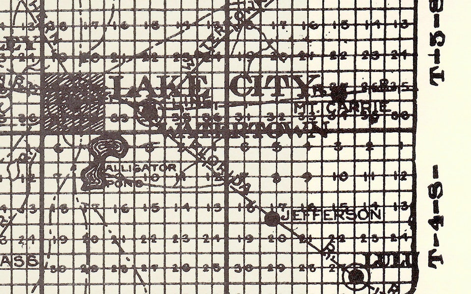 1914 Map of Columbia County Florida