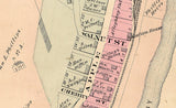 1877 Map of Fryburg & Phillipsburg Clarion County PA