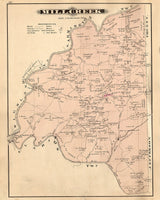 1877 Map of Mill Creek Township Clarion County Pennsylvania