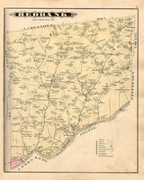 1877 Map of Redbank Township Clarion County Pennsylvania