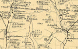 1877 Map of Redbank Township Clarion County Pennsylvania