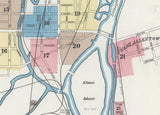 1891 Map of Allentown Pennsylvania
