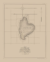 1916 Map of Little Wall Lake Hamilton County Iowa