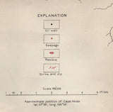 1921 Map of Cold Bay Oil Field Alaska