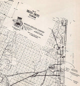 1950s Map of Volusia County Florida