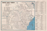 1952 Map of North Dade County Florida