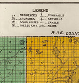 1915 Farm Line Map of Price County Wisconsin