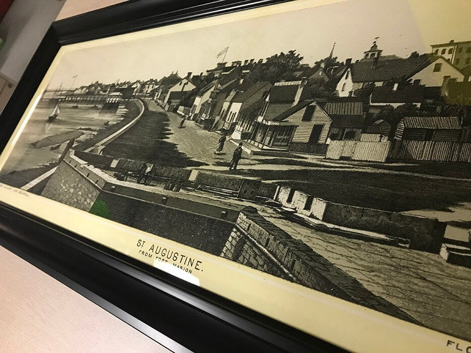 1890s Panoramic Photo of Saint Augustine FL From Fort Marion