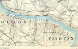 1893 Topo Map of Frederick Maryland Quadrangle