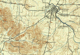 1909 Topo Map of Franklin Tennessee Quadrangle